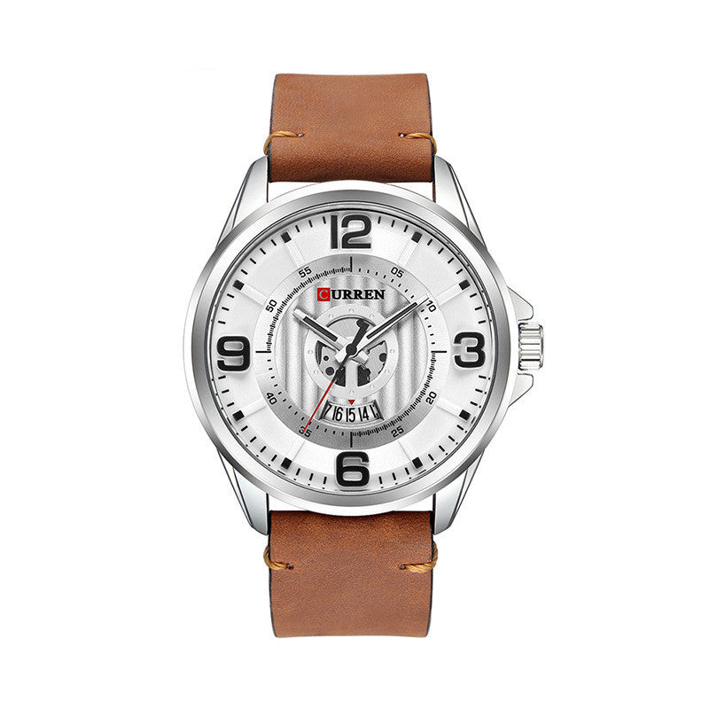 Mens Sports Casual Belt Pointer Stainless Steel Watch - Hiccupzz
