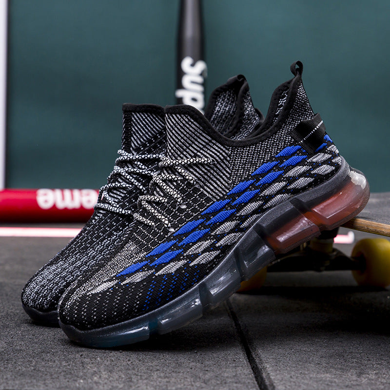 Spring And Autumn Summer New Breathable Sneakers Flyknit Surface All-matching Running Shoes - Hiccupzz