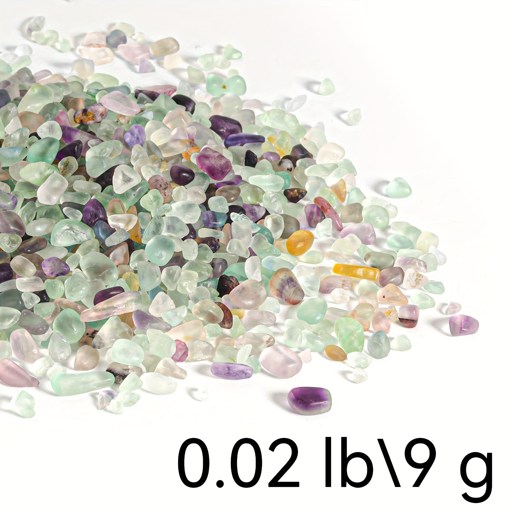 Fluorite Crystal Chips: Polished Stones for Decor & Aquarium (0.02 - 1 lb) - Hiccupzz