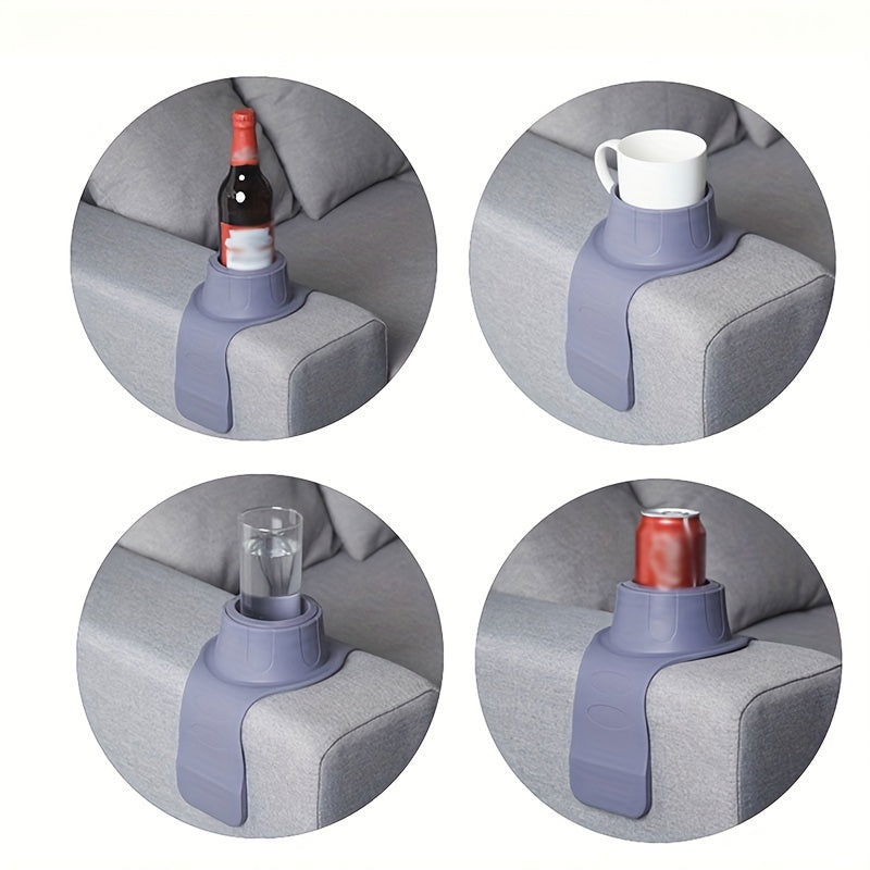 2 Pcs of Sofa Silicone Cup Holder Sofa Armrest Lazy Armrest Cup Holder Cup Holder Beverage Tea Set Coffee Holder Holder Cup Cover - Hiccupzz