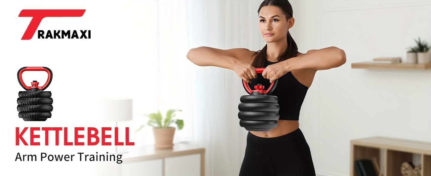 Adjustable Dumbbell Set: 20-90lbs, 4-in-1 Weight Set for Home Gym, Barbell, Kettlebell, Push-up, Men & Women Fitness Workout Equipment - Hiccupzz