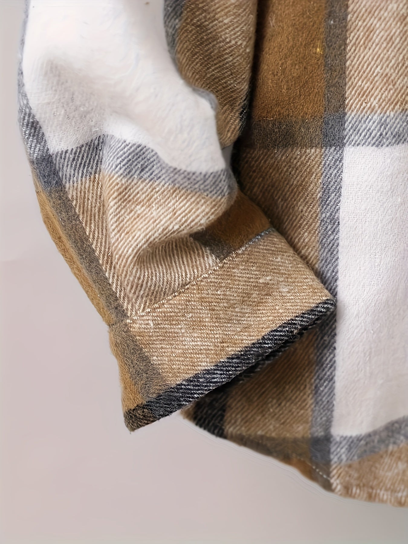 Men's Classic Plaid Lapel Shirt, Casual Slightly Stretch Breathable Button Up Shirt For Outdoor - Hiccupzz