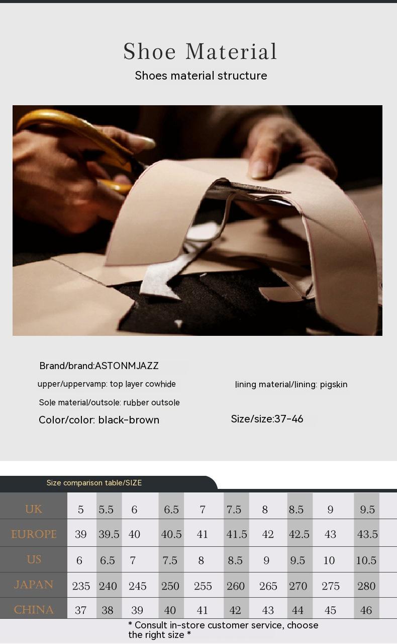 Business Formal Wear Shoes Cowhide Men's Office Shoes - Hiccupzz