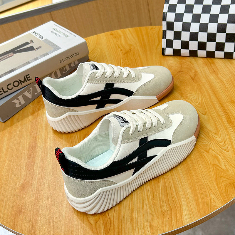 Women's Breathable Casual Flat White Shoes - Hiccupzz
