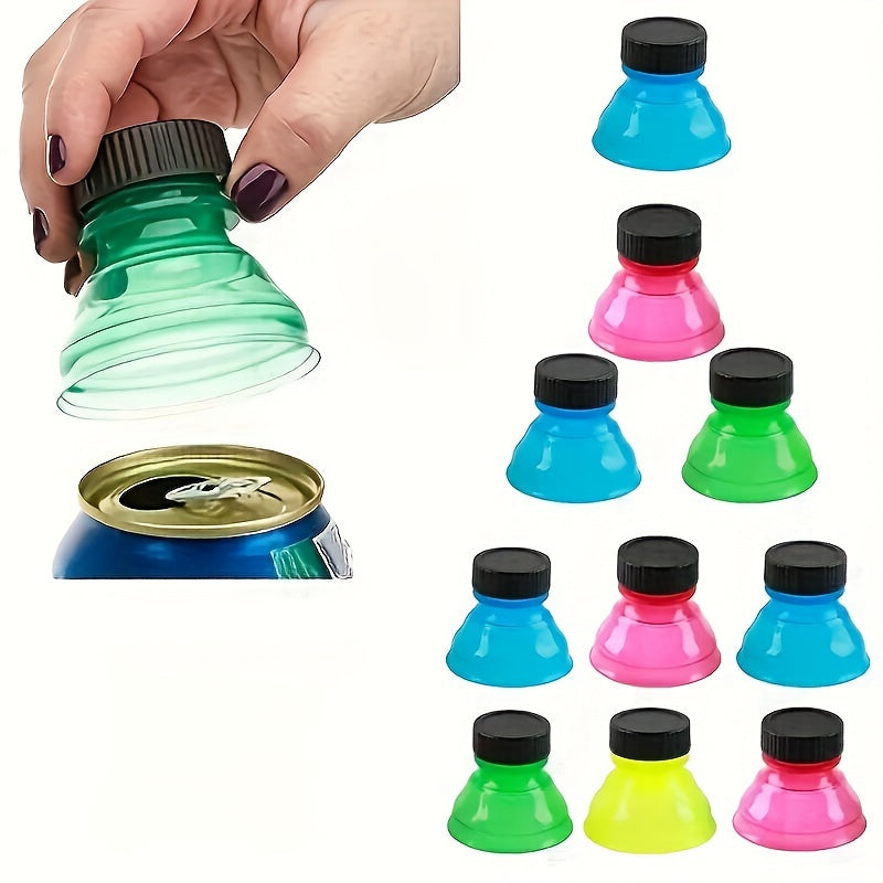 6 Pcs Reusable Can Covers - Perfect for Soda, Beer, Energy Drinks & More - Ideal for Picnics, Beach Parties & Gatherings, Pop Can Bottle Tops, Juice Seltzer