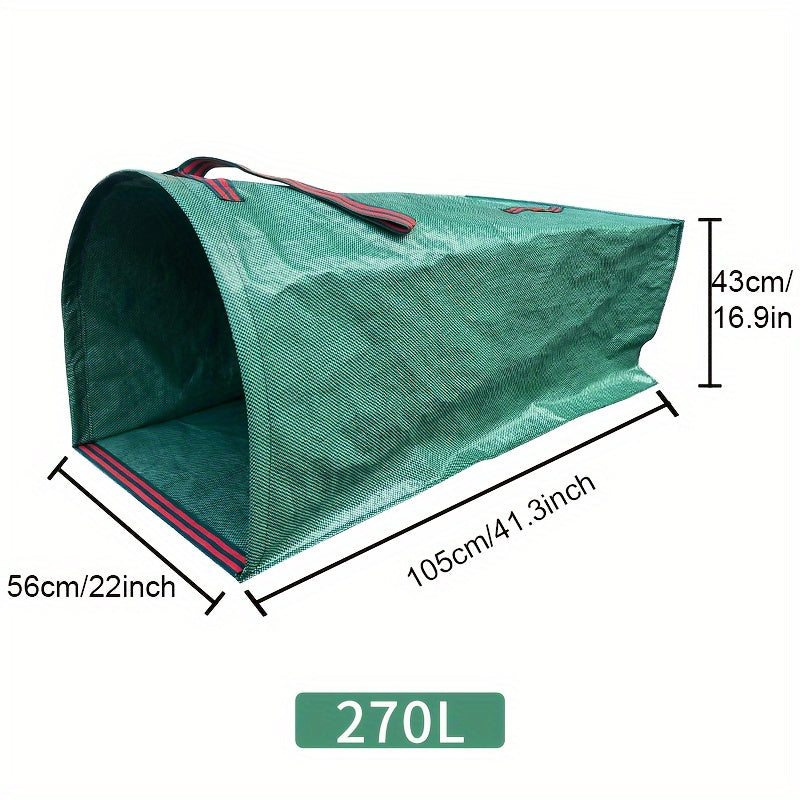 71.33gal Heavy-Duty Leaf and Weed Collection Bag - Durable PP Material, Ideal for Yard Cleanup & Lawn Care - Hiccupzz