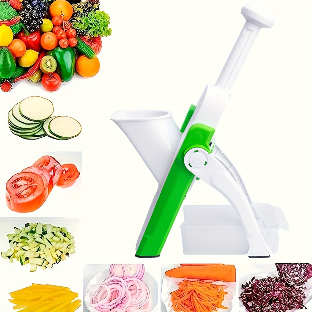 Stainless Steel Mandoline Slicer - Manual Veg Chopper - Hiccupzz
