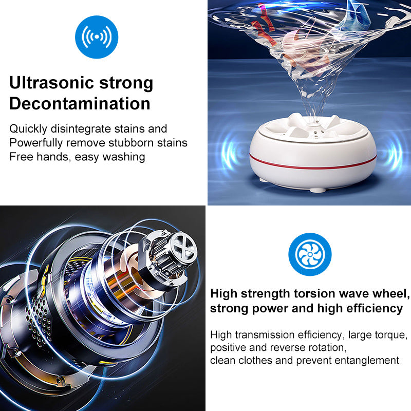 Portable Turbine Mini Washing Machine - Hiccupzz
