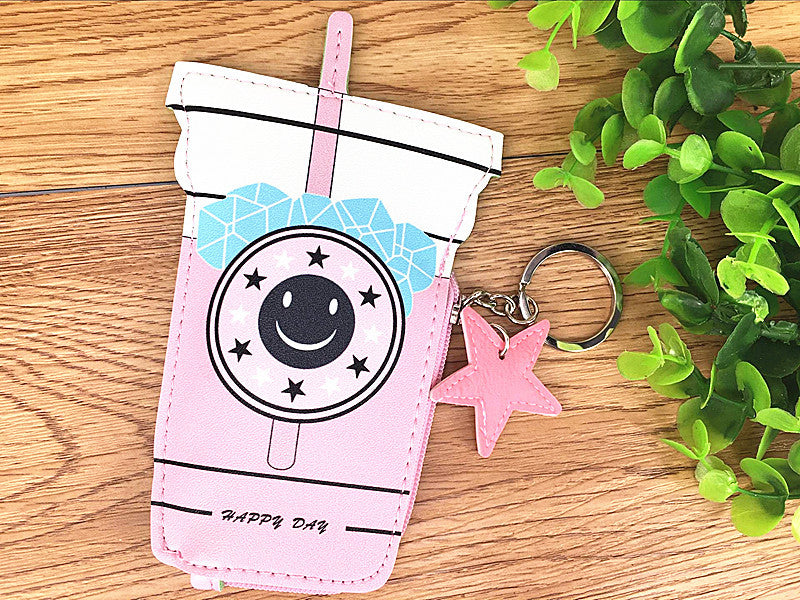 Korea creative drinks ice cream Mini Purse children coin Keychain small bag bag bag - Hiccupzz