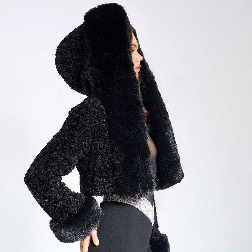 Women's New Fall Winter Hooded Fur Collar Coat - Hiccupzz