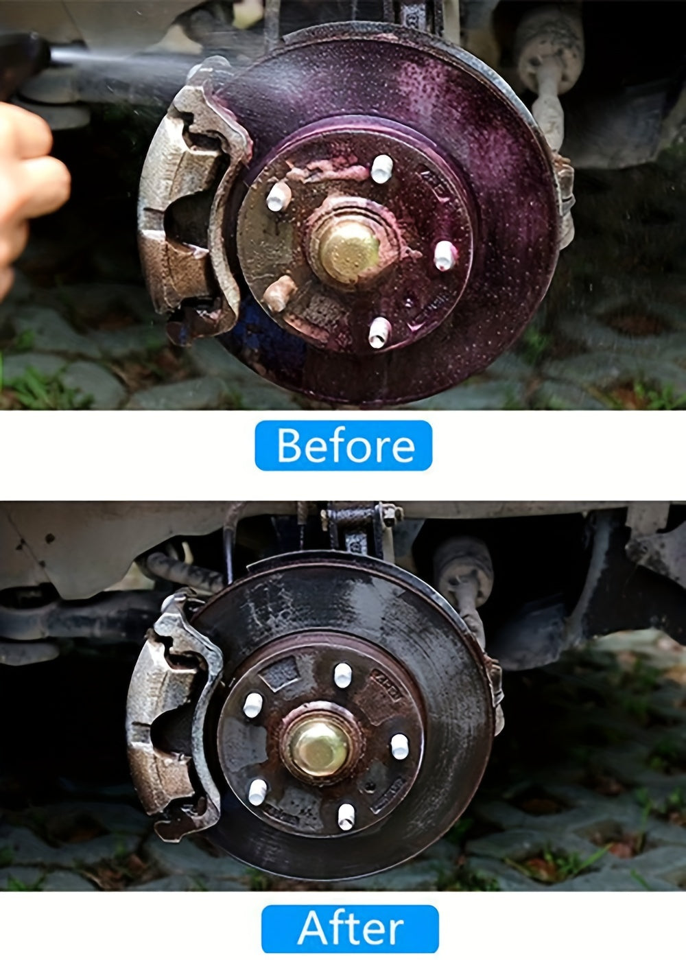 Wheel Cleaner Spray - Iron Dust & Rust Removal for Cars, Motorcycles, and RVs - Eliminates Iron Particles