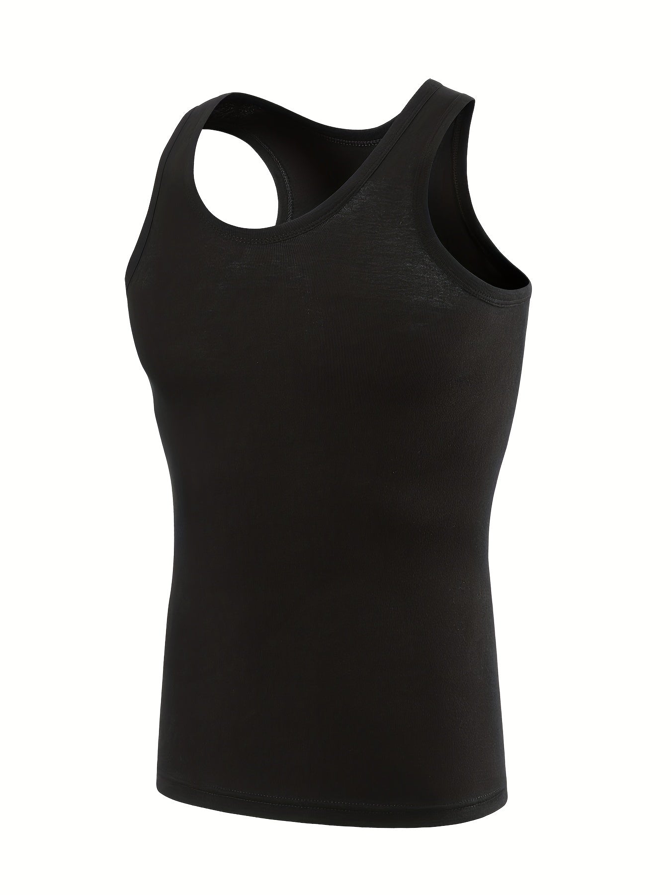 5-Pack Men's Tank Tops - Breathable Quick-Dry Fitness Vests, Casual Plain Color Summer Undershirts - Hiccupzz