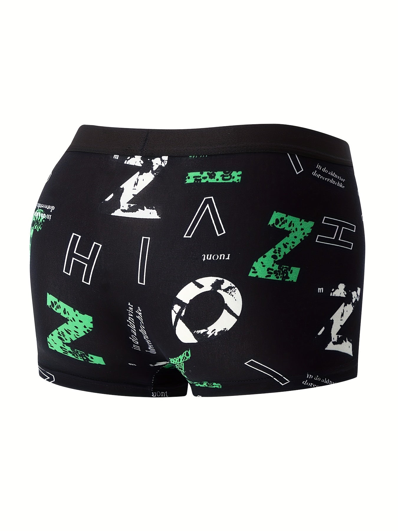 4-Pack Men's Flower Pattern Boxer Briefs - Breathable Antibacterial Sports Shorts for Casual Comfort - Hiccupzz