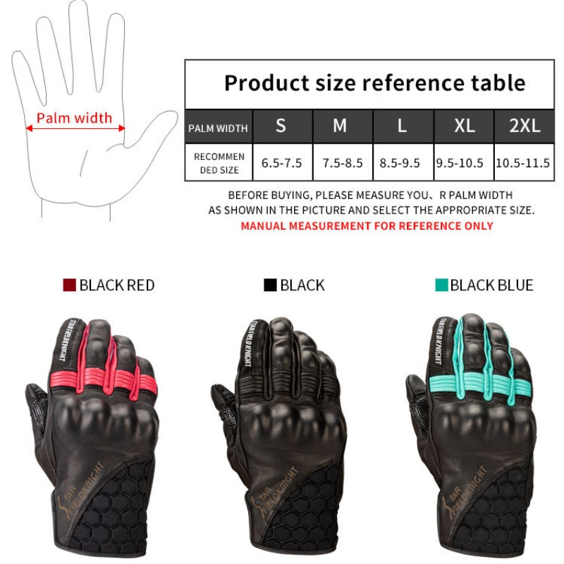 Leather Gloves Motorcycle Gloves Riding Gloves - Hiccupzz