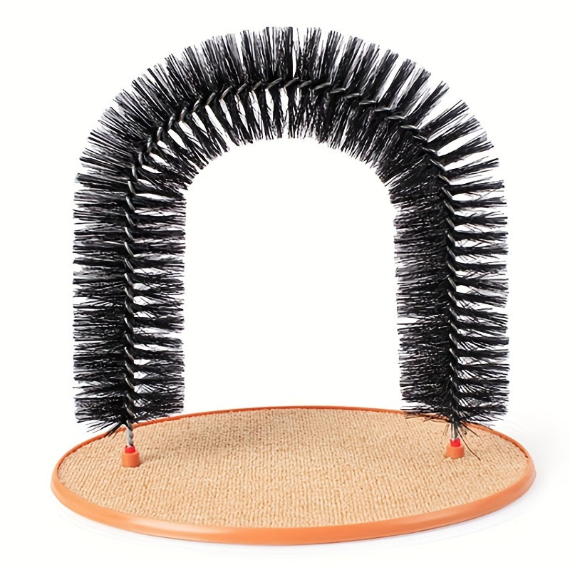 Cat Arch Self Groomer & Massger all in one : Pamper Your Feline With A Massage & Grooming Brush! - Hiccupzz