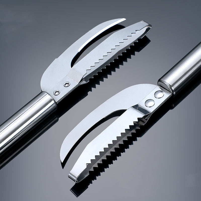 Kitchen 3 In 1 Stainless Steel Scale Planer Fish Scraper Fish Multi-Function Fish Scraper Scale Tool Fish Maw Knife - Hiccupzz