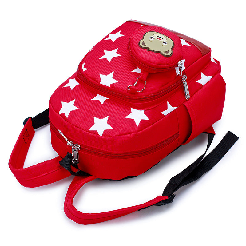 A small bear nursery school bag double shoulder bag - Hiccupzz