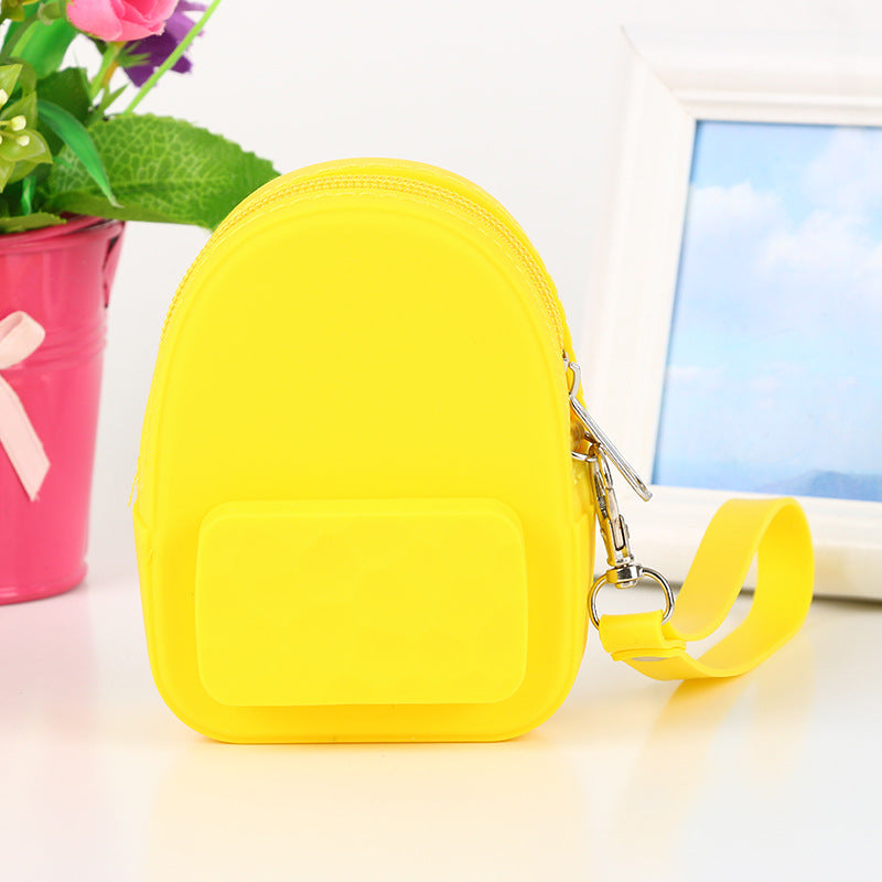 Lovely silicone earphone backpack portable handbag, handbag, handbag, purse, zero purse, children's candy color key bag manufacturer - Hiccupzz