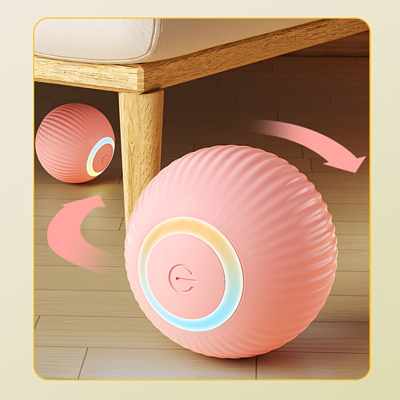 Intelligent Cat Toy: Self-Entertainment Teasing Stick and Rolling Ball, Automatic Electric Teasing Ball for Cats - Hiccupzz
