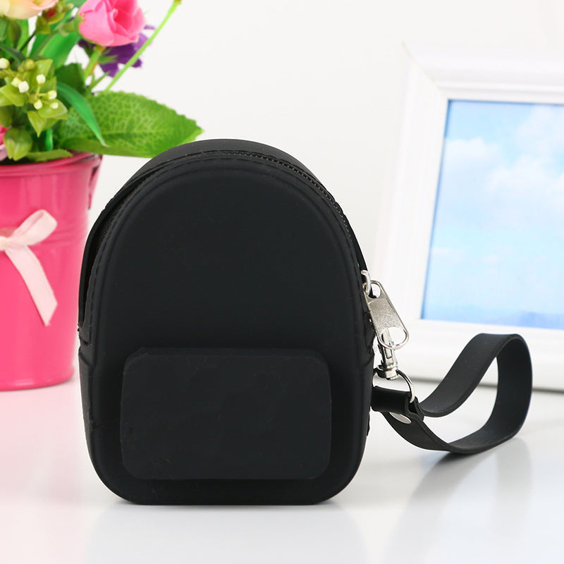 Lovely silicone earphone backpack portable handbag, handbag, handbag, purse, zero purse, children's candy color key bag manufacturer - Hiccupzz