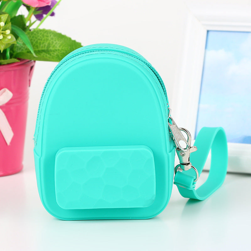 Lovely silicone earphone backpack portable handbag, handbag, handbag, purse, zero purse, children's candy color key bag manufacturer - Hiccupzz