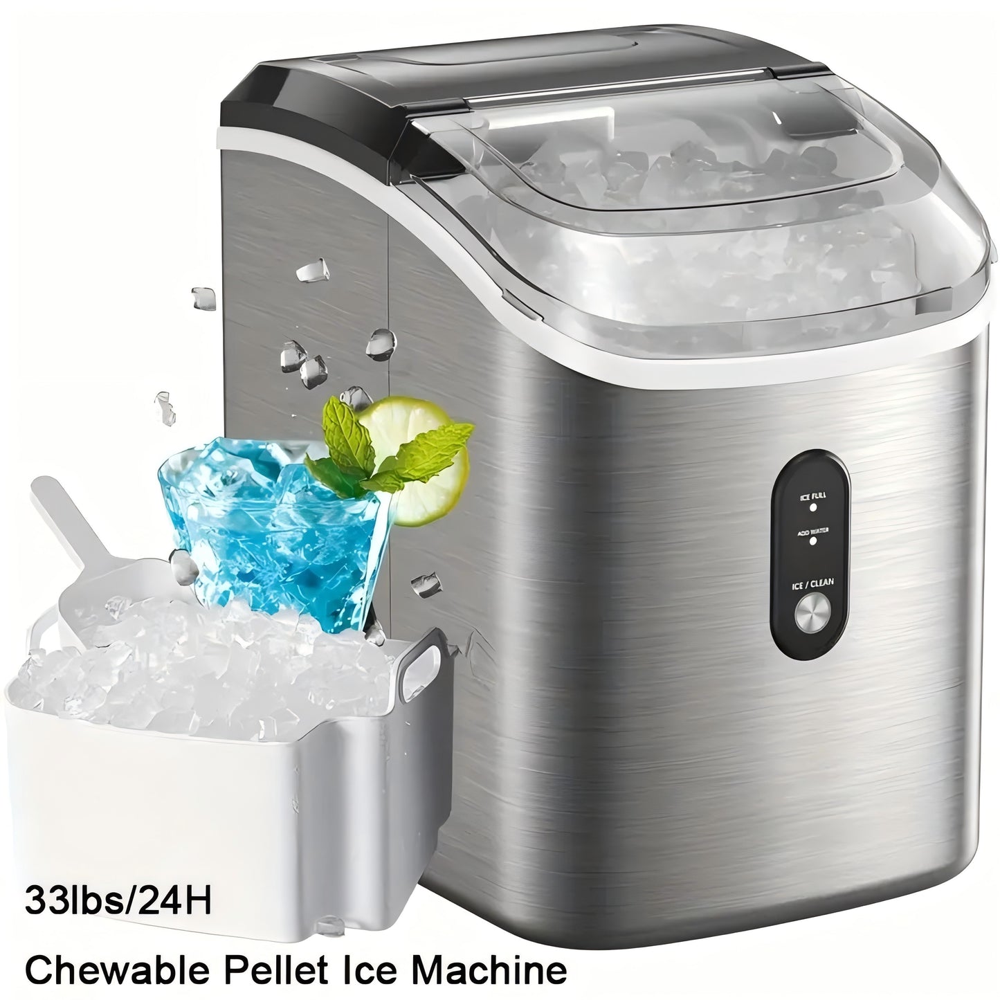 Portable Countertop Ice Maker – 9 Cubes in 6 Mins - Hiccupzz