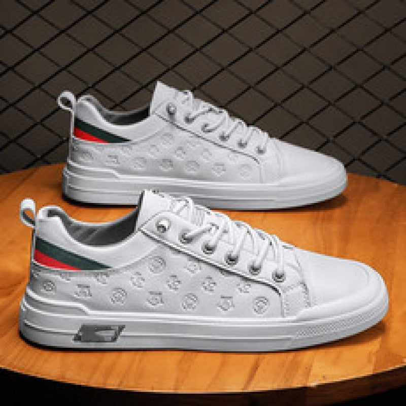 Printed Casual Leather Top Casual Shoes - Hiccupzz