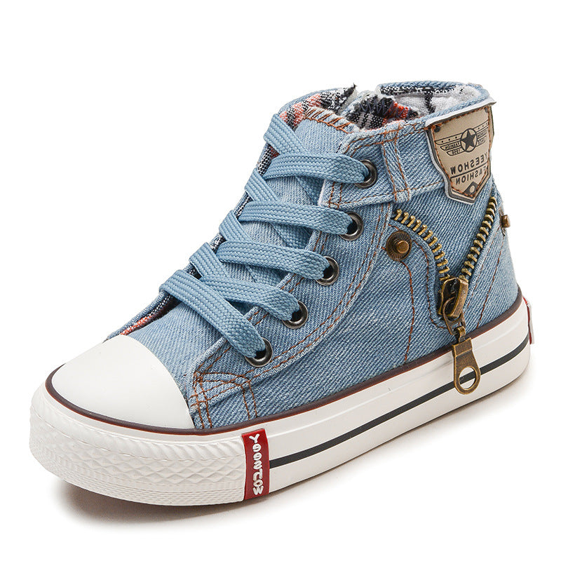Children's Spring Boys' Canvas Shoes Wholesale Korean Style - Hiccupzz