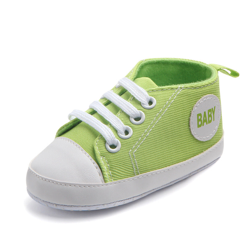 Canvas Classic Sports Sneakers Baby Boys Girls First Walkers Shoes Infant Toddler Soft Sole Anti-slip Baby Shoes - Hiccupzz