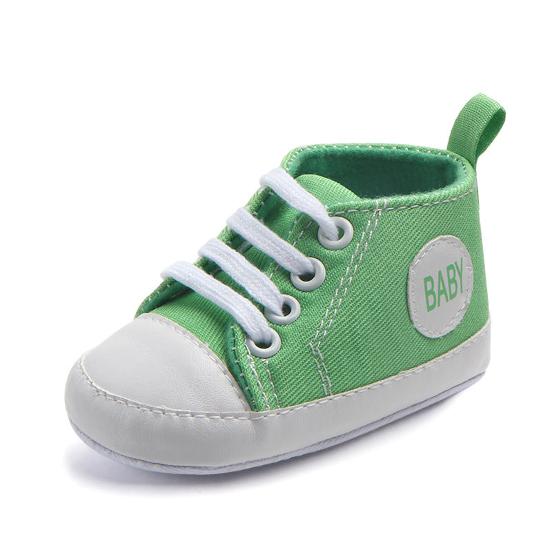 Canvas Classic Sports Sneakers Baby Boys Girls First Walkers Shoes Infant Toddler Soft Sole Anti-slip Baby Shoes - Hiccupzz