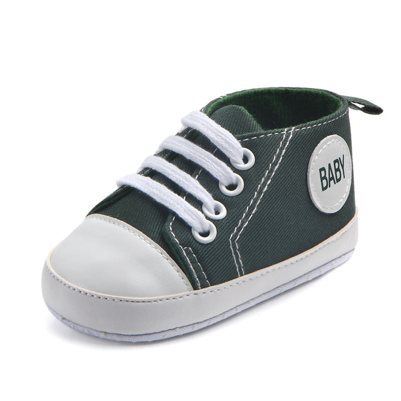 Canvas Classic Sports Sneakers Baby Boys Girls First Walkers Shoes Infant Toddler Soft Sole Anti-slip Baby Shoes - Hiccupzz