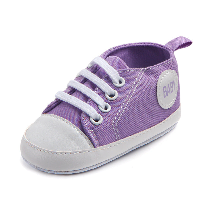 Canvas Classic Sports Sneakers Baby Boys Girls First Walkers Shoes Infant Toddler Soft Sole Anti-slip Baby Shoes - Hiccupzz