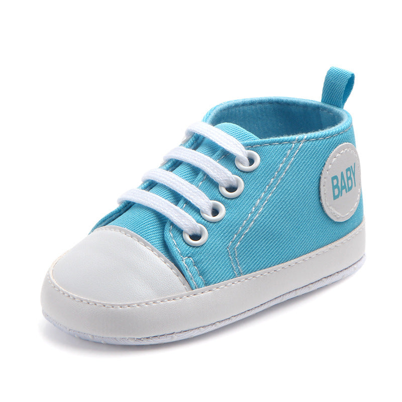 Canvas Classic Sports Sneakers Baby Boys Girls First Walkers Shoes Infant Toddler Soft Sole Anti-slip Baby Shoes - Hiccupzz