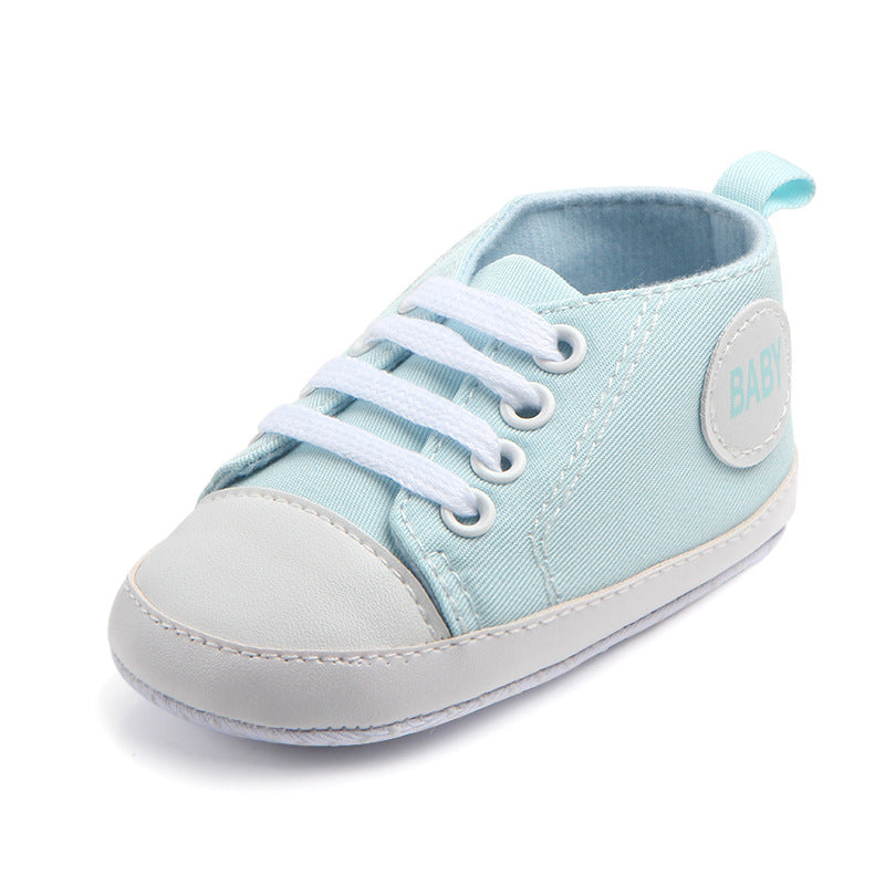 Canvas Classic Sports Sneakers Baby Boys Girls First Walkers Shoes Infant Toddler Soft Sole Anti-slip Baby Shoes - Hiccupzz