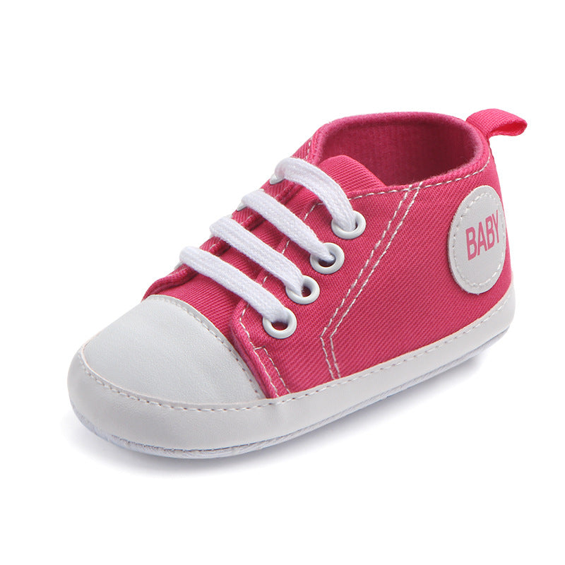 Canvas Classic Sports Sneakers Baby Boys Girls First Walkers Shoes Infant Toddler Soft Sole Anti-slip Baby Shoes - Hiccupzz