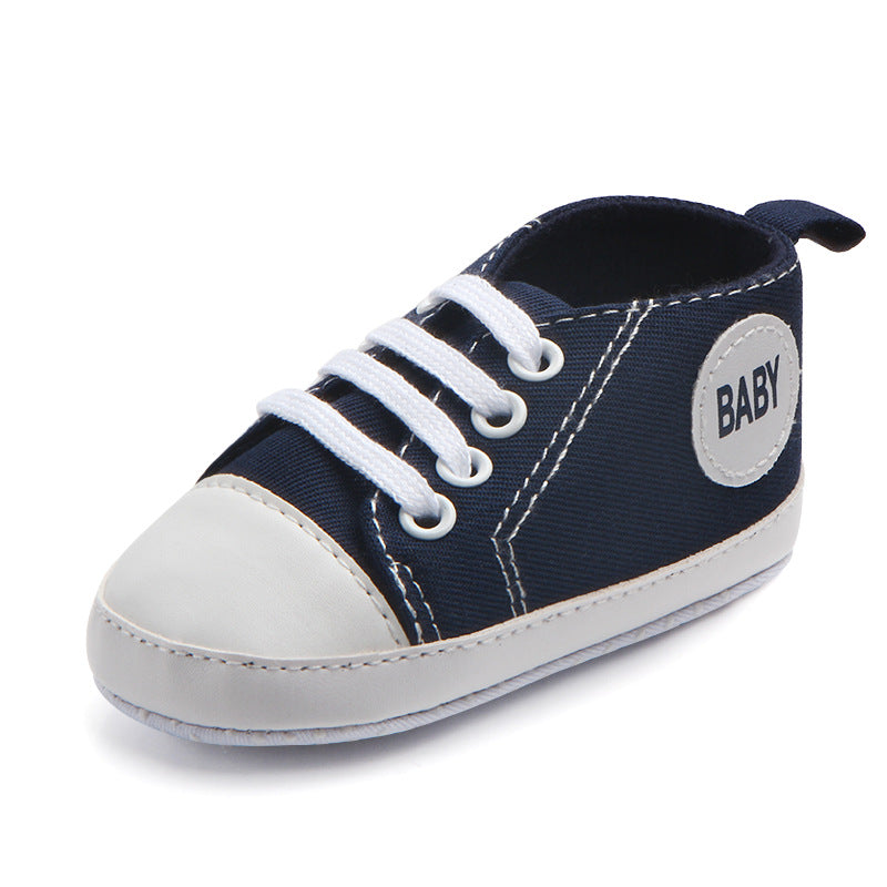 Canvas Classic Sports Sneakers Baby Boys Girls First Walkers Shoes Infant Toddler Soft Sole Anti-slip Baby Shoes - Hiccupzz