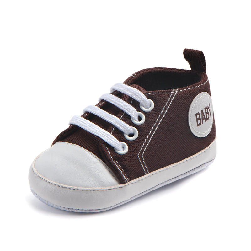 Canvas Classic Sports Sneakers Baby Boys Girls First Walkers Shoes Infant Toddler Soft Sole Anti-slip Baby Shoes - Hiccupzz