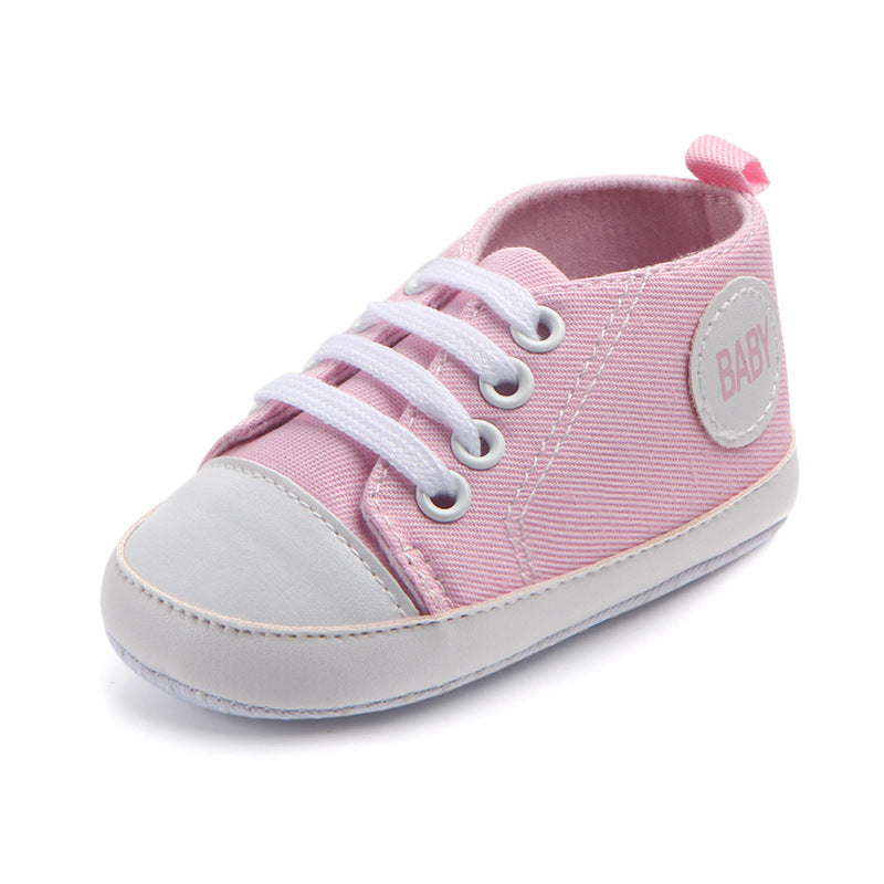 Canvas Classic Sports Sneakers Baby Boys Girls First Walkers Shoes Infant Toddler Soft Sole Anti-slip Baby Shoes - Hiccupzz