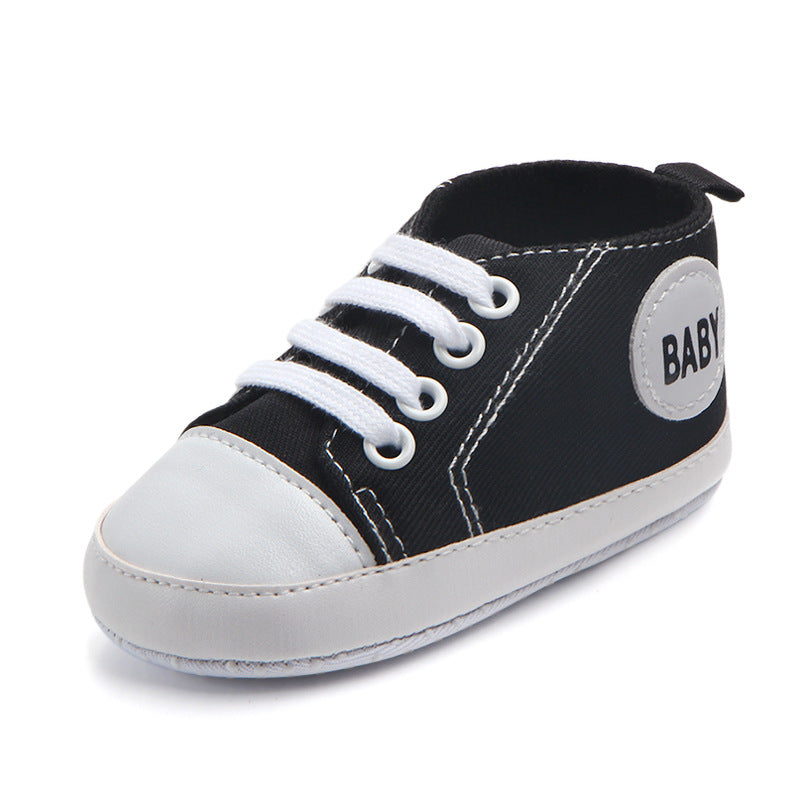 Canvas Classic Sports Sneakers Baby Boys Girls First Walkers Shoes Infant Toddler Soft Sole Anti-slip Baby Shoes - Hiccupzz