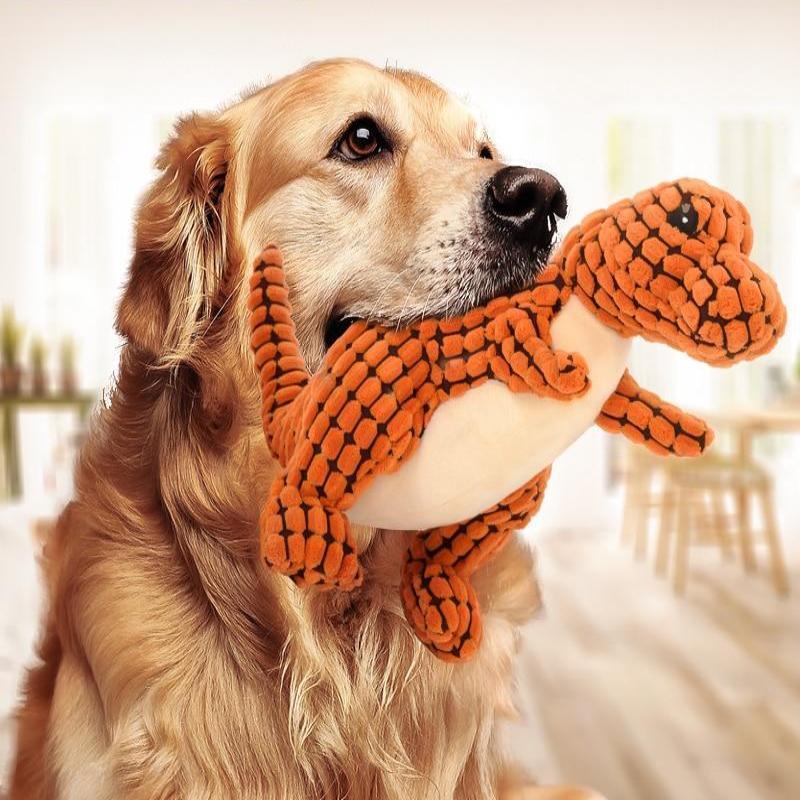 Dinosaur Pet Toys Giant Dogs Pets Interactive Dog Toys For Large Dogs Chew Toys Chihuahua Plush Stuffing Squeakers - Hiccupzz