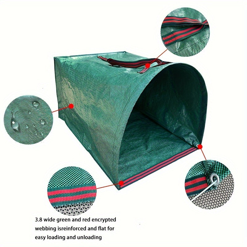 71.33gal Heavy-Duty Leaf and Weed Collection Bag - Durable PP Material, Ideal for Yard Cleanup & Lawn Care - Hiccupzz
