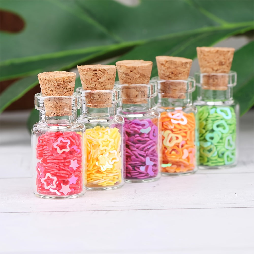 Mini Glass Bottles with Cork Stoppers: Ideal for DIY, Arts & Crafts, and Party Favors (0.51 x 0.71 inches) - Hiccupzz