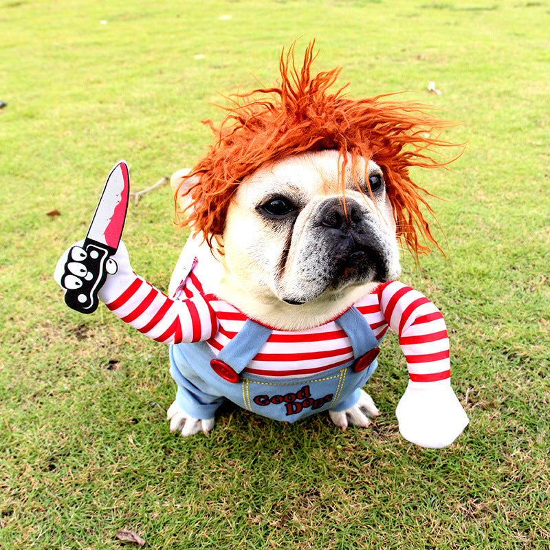 Halloween Pet Costume Pet Dog Funny Clothes Adjustable Dog Cosplay Costume Scary Costume Party Gatherings - Hiccupzz