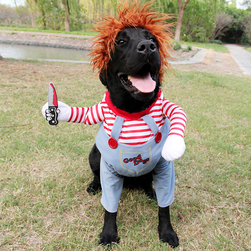 Halloween Pet Costume Pet Dog Funny Clothes Adjustable Dog Cosplay Costume Scary Costume Party Gatherings - Hiccupzz