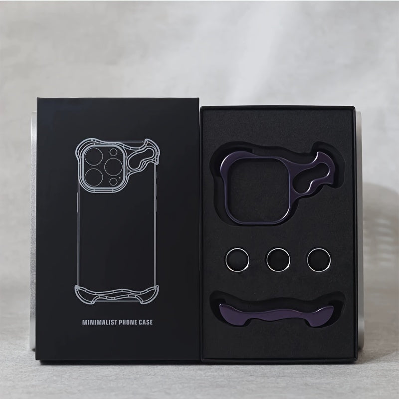 Metal Corner Anti-Fall Special-Shaped Phone Case For iPhone 15 Pro Max 14 15 Pro 14 Pro Max 14 15 Plus 13 Pro Max 13 Pro With Lens Film Frameless Slim Shockproof - Hiccupzz