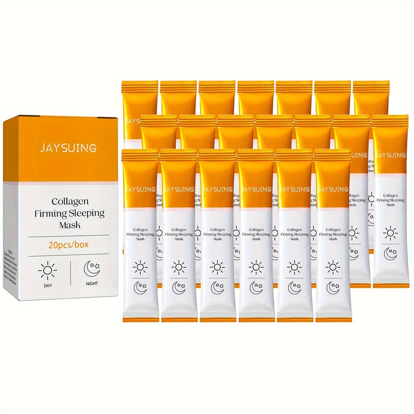 Collagen Firming Sleeping Mask, Firming Facial Wrinkles, firming Fine Lines And Wrinkles Around Eyes, Facial Mask For Women And Men - Hiccupzz