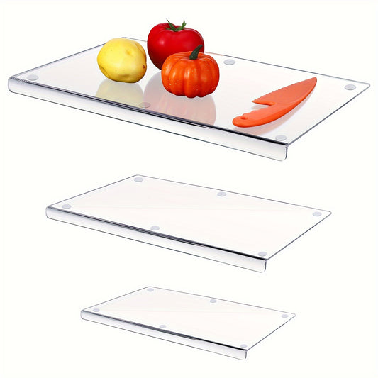 3 Pieces Acrylic Cutting Board for Kitchen Counter Non Slip - Hiccupzz