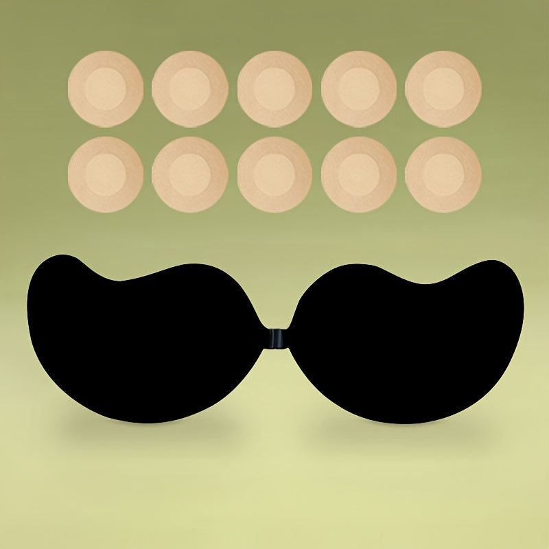 Strapless Reusable Breast Pasties - Invisible Self-Adhesive Nipple Covers for Women's Lingerie & Underwear - Comfortable and Discreet Solution for Lift and Coverage - Hiccupzz