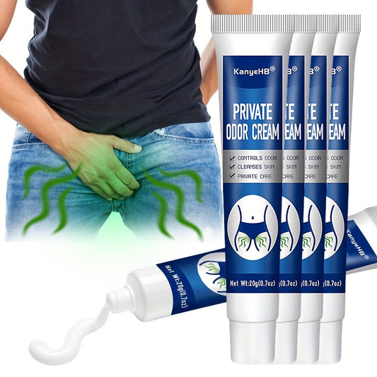 4-Pack Men's Deodorant Cream – Odor Control, Soothing, No-Wash Formula - Hiccupzz