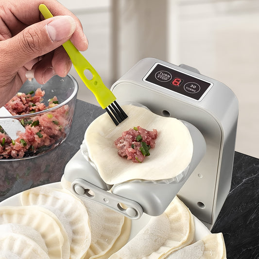Dumpling Maker Press with Spoon & Brush - 2-Mode Quick Dumpling, Wonton & Chinese Dumpling Forming Tool - Hiccupzz